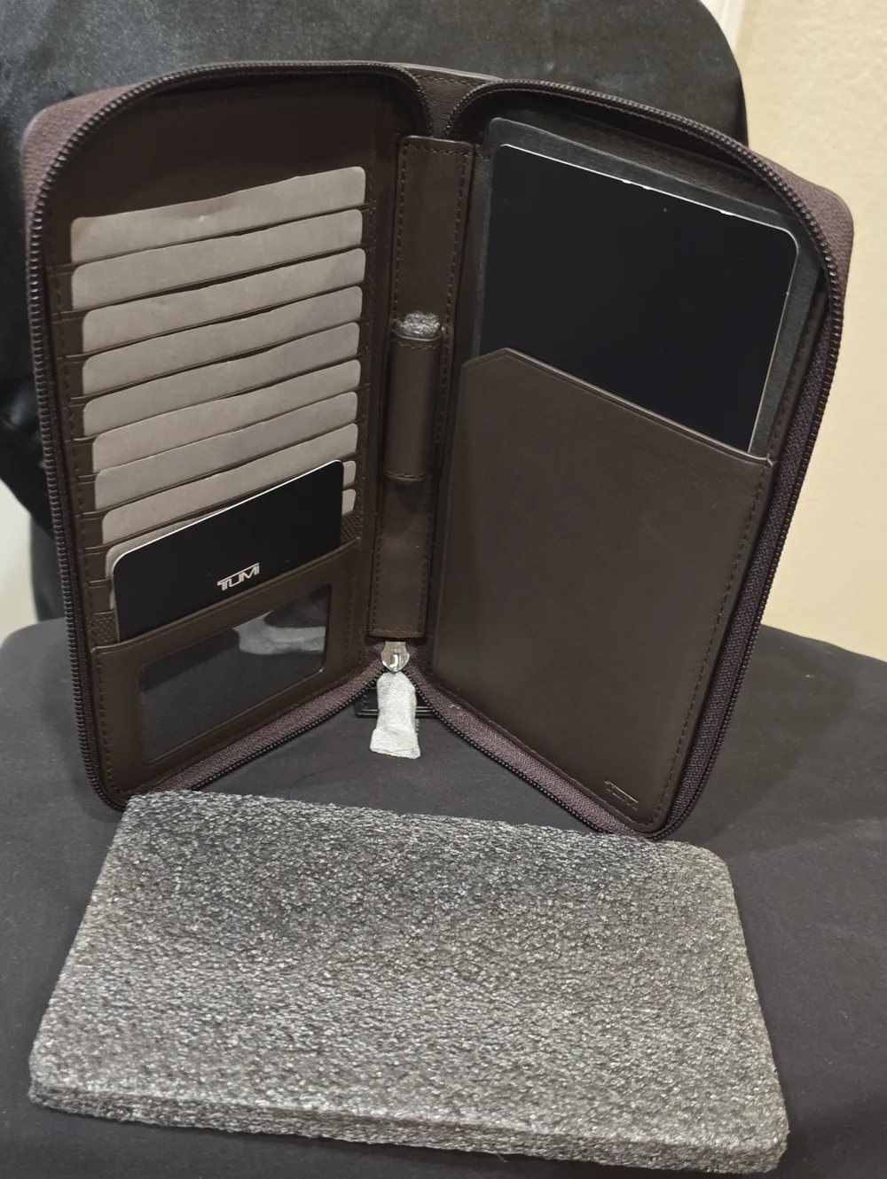 Tumi Horizon SLG Travel Wallet- Brown Smooth